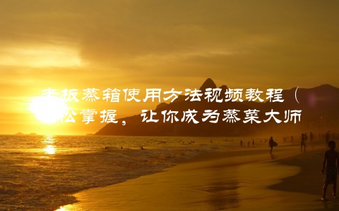 老板蒸箱使用方法视频教程（轻松掌握，让你成为蒸菜大师）
