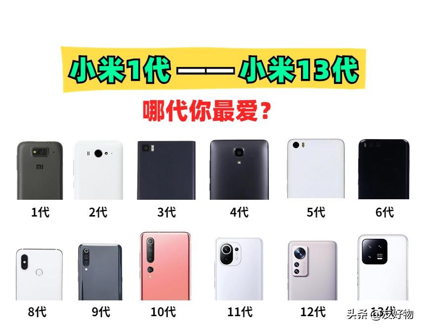 从小米1——小米13!这12代数字系列,哪一代才是你的爱?