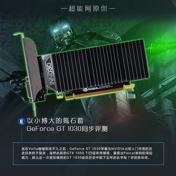 GeForce GT 1030首发评测：以小博大的氪石箭