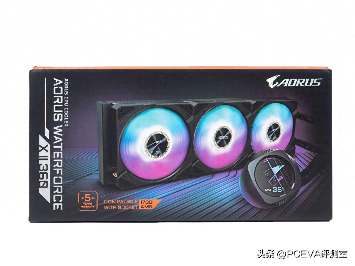 磁吸互联风扇+ LCD显示屏,技嘉水雕PROⅡ360水冷散热器评测