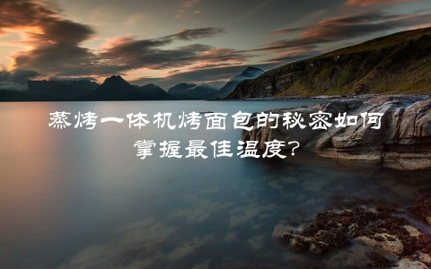 蒸烤一体机烤面包的秘密如何掌握最佳温度？