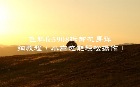 飞科fc5908拆卸机身详细教程（小白也能轻松操作）