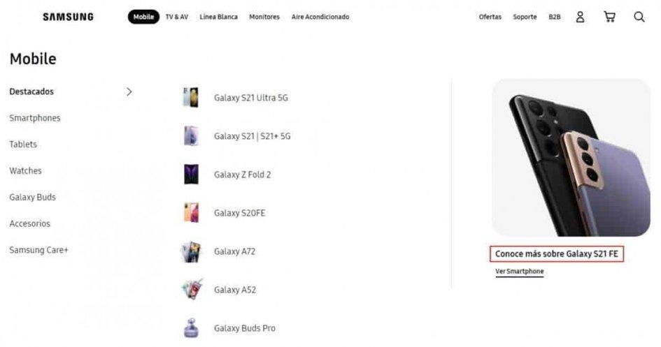 新的中杯旗舰即将到来？三星Galaxy S21 FE现身官网