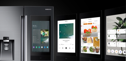 升级到4.0的三星Family Hub 连冰箱门没关都会提醒你