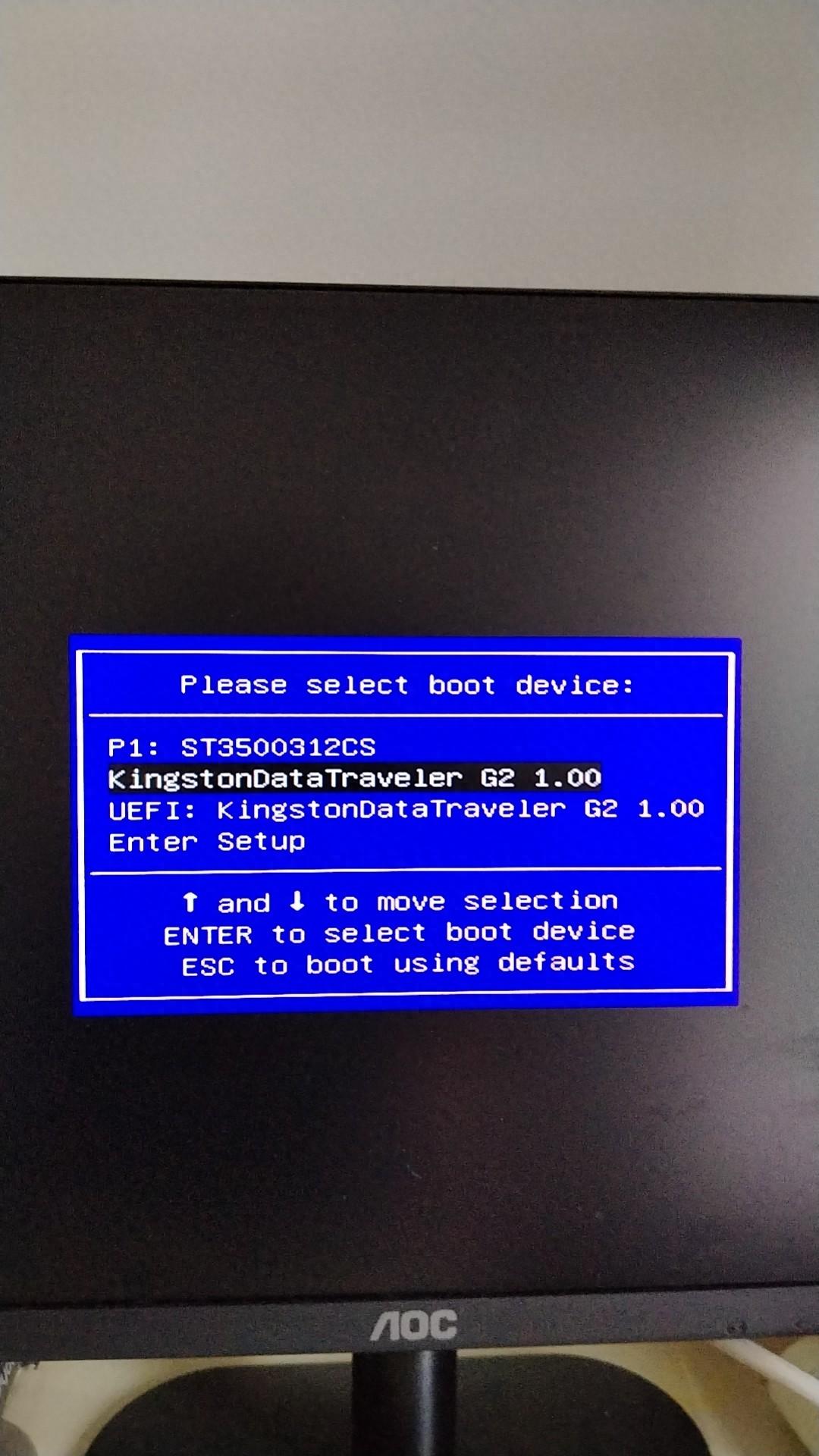 在电脑上使用U盘启动安装系统