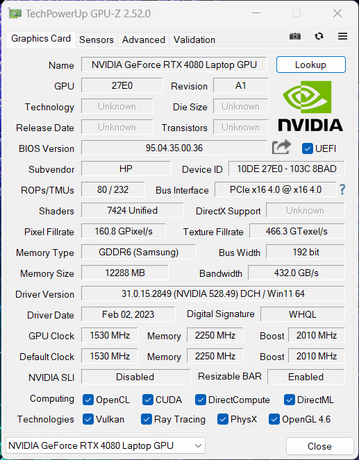 RTX4080移动级对比RTX4070桌面级 结果令人意外！