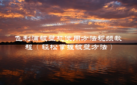飞利浦破壁机使用方法视频教程（轻松掌握破壁方法）
