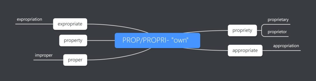 词根系列 | PROP/PROPRI &quot;own&quot;