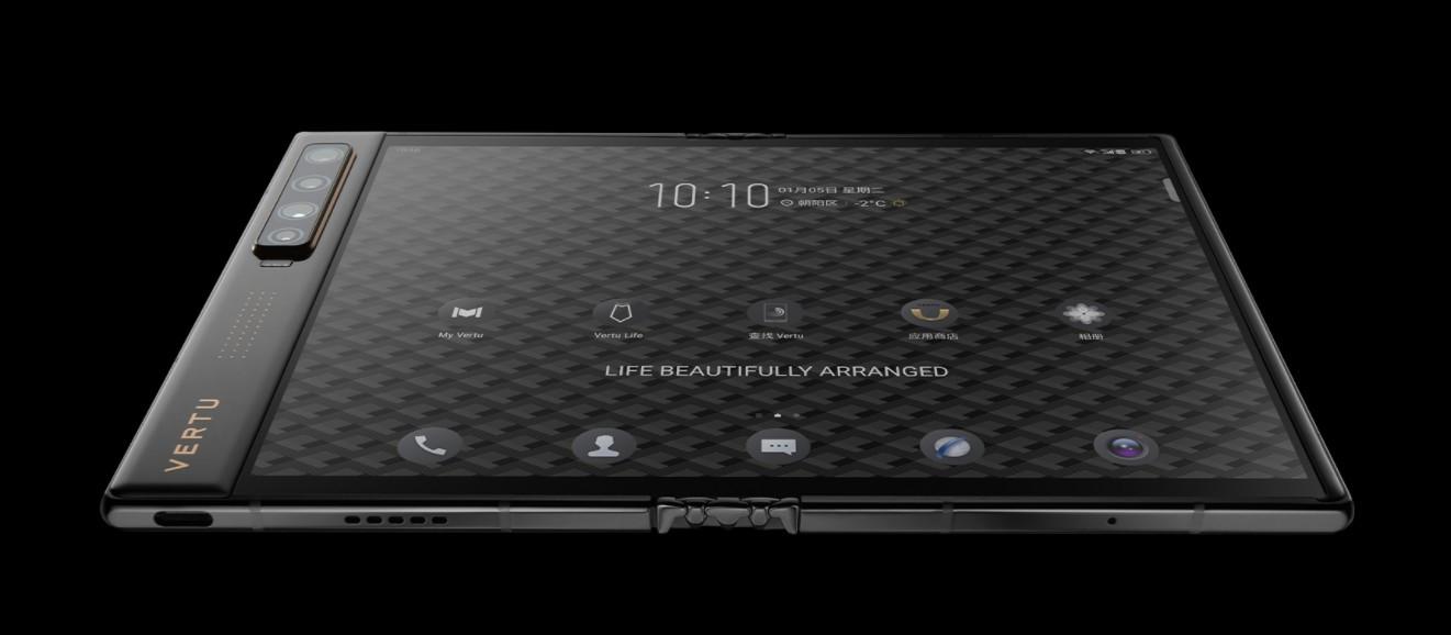 7.2寸屏幕+3360mAh电池,奢侈品牌VERTU纬图折叠屏新机入网