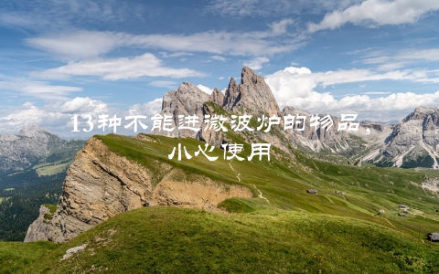 13种不能进微波炉的物品，小心使用