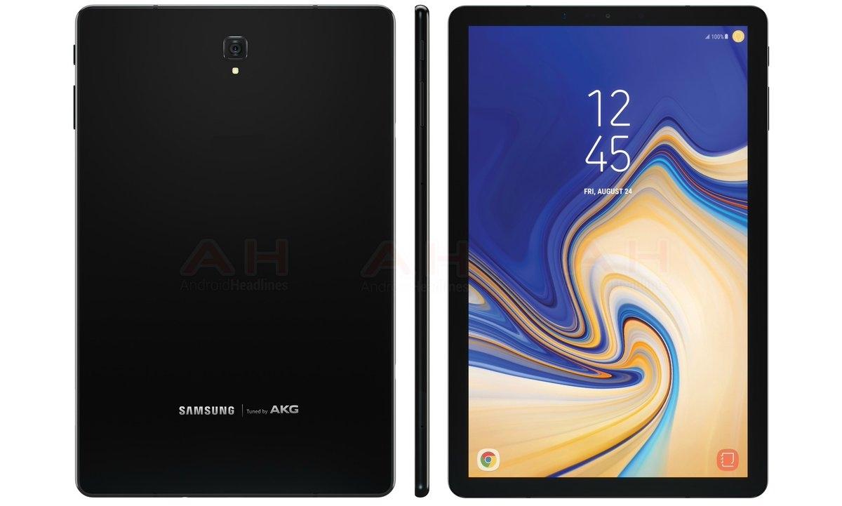 屏占比创新高！三星Galaxy Tab S4外观曝光