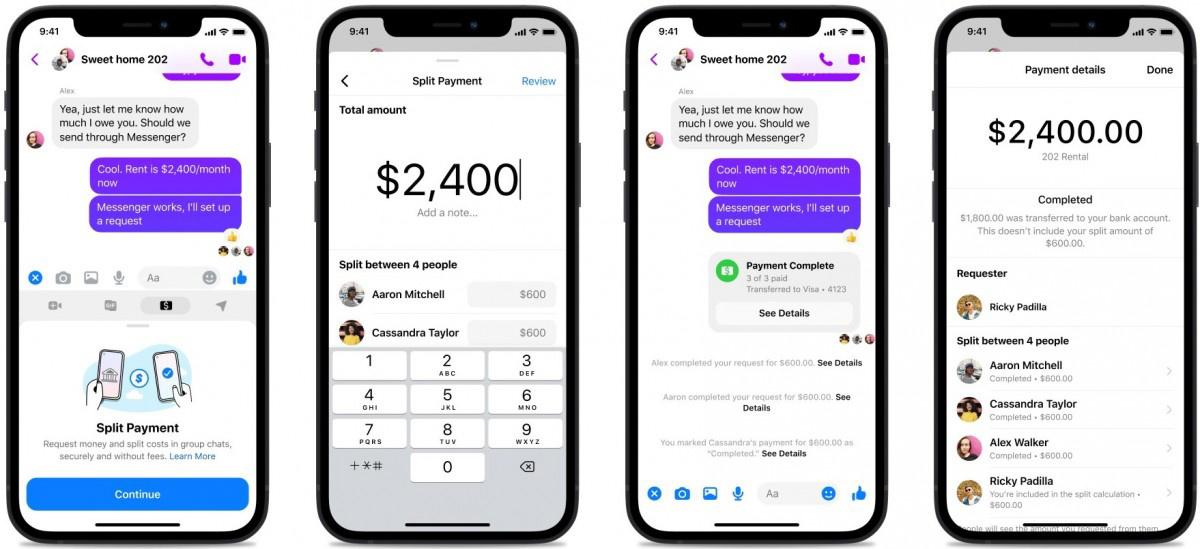 海外聊天应用 Messenger 终于有了群收款功能，可自动拆分账单