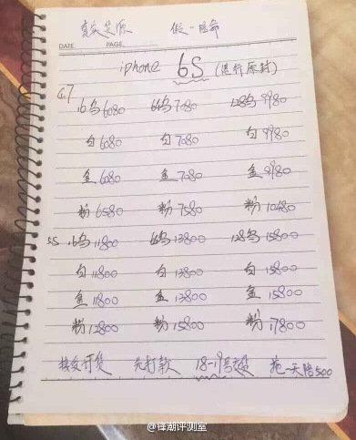 华强北抢先公布iPhone 6s报价