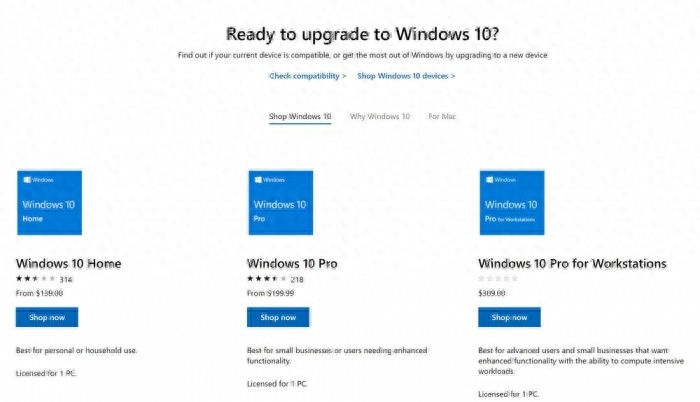 Windows 10应该免费吗?有用户吐槽微软定价太高