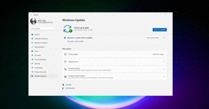 Win11 2022版本推送,部分用户无法检查到更新或安装