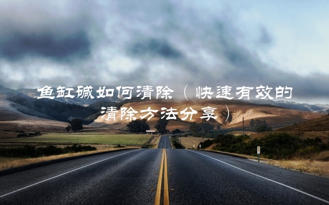 鱼缸碱如何清除（快速有效的清除方法分享）
