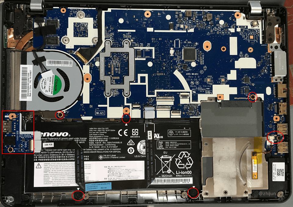 ThinkPad E450C 自己换电池教程