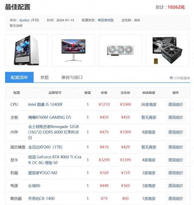 攒机单点评：最佳配置，但是细节啊细节！