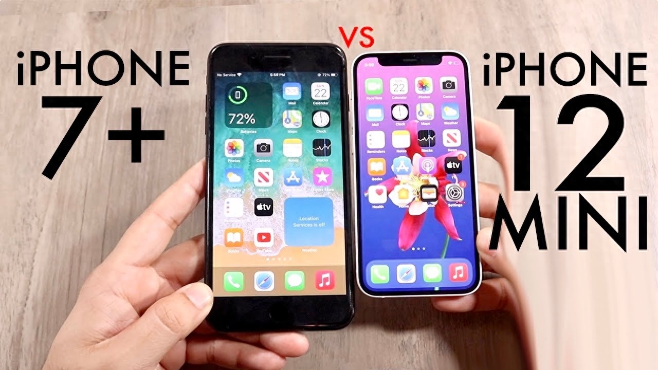 iPhone12mini和iPhone7Plus真机对比