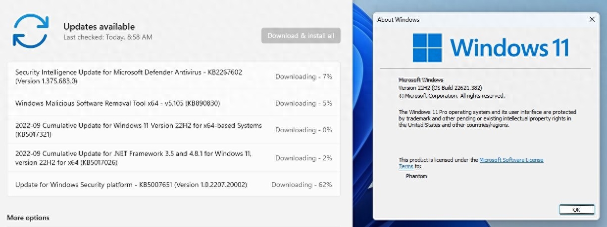 Win11 22H2 (KB5017321) 安装更新失败如何修复