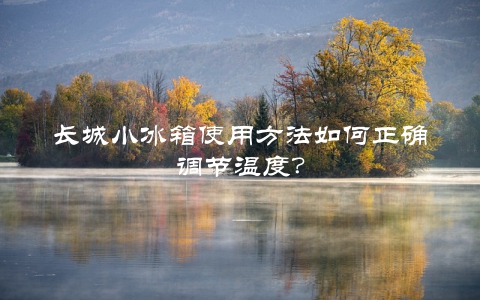 长城小冰箱使用方法如何正确调节温度？