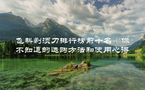 飞科剃须刀排行榜前十名（你不知道的选购方法和使用心得）