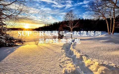 SUP⊙R破壁机一款值得购买的健康家电