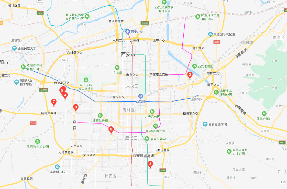 西安二手车行汇总及分布