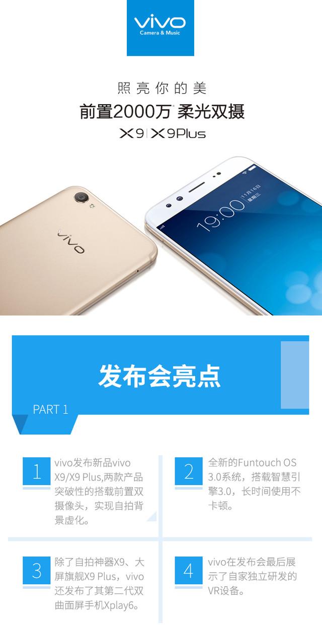 前置2000W柔光双摄 一张图读懂vivo X9