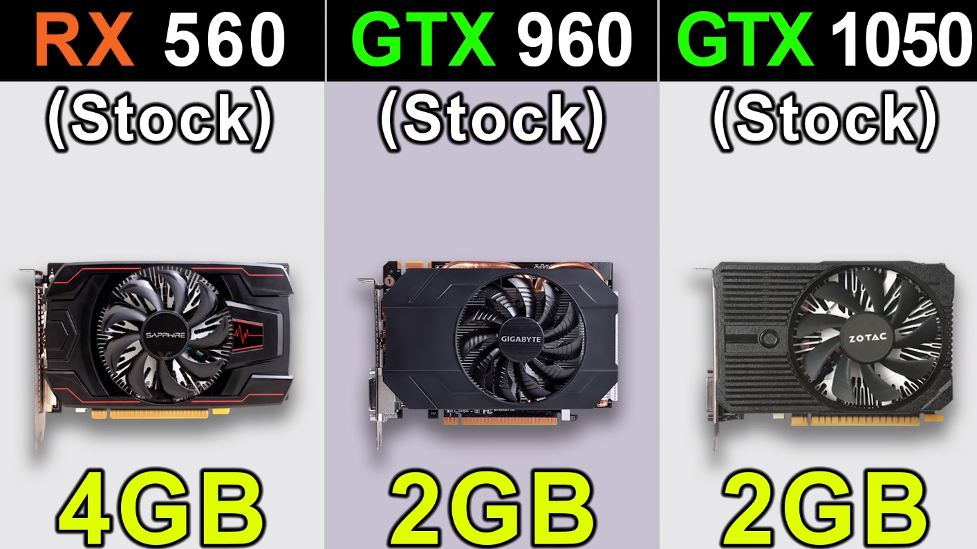 目前入门级游戏显卡该选谁？RX 560、GTX 960、GTX 1050实测对比