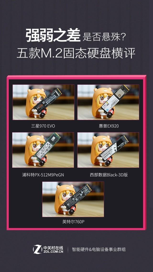 强弱之差是否悬殊？五款NVMe M.2固态硬盘横评