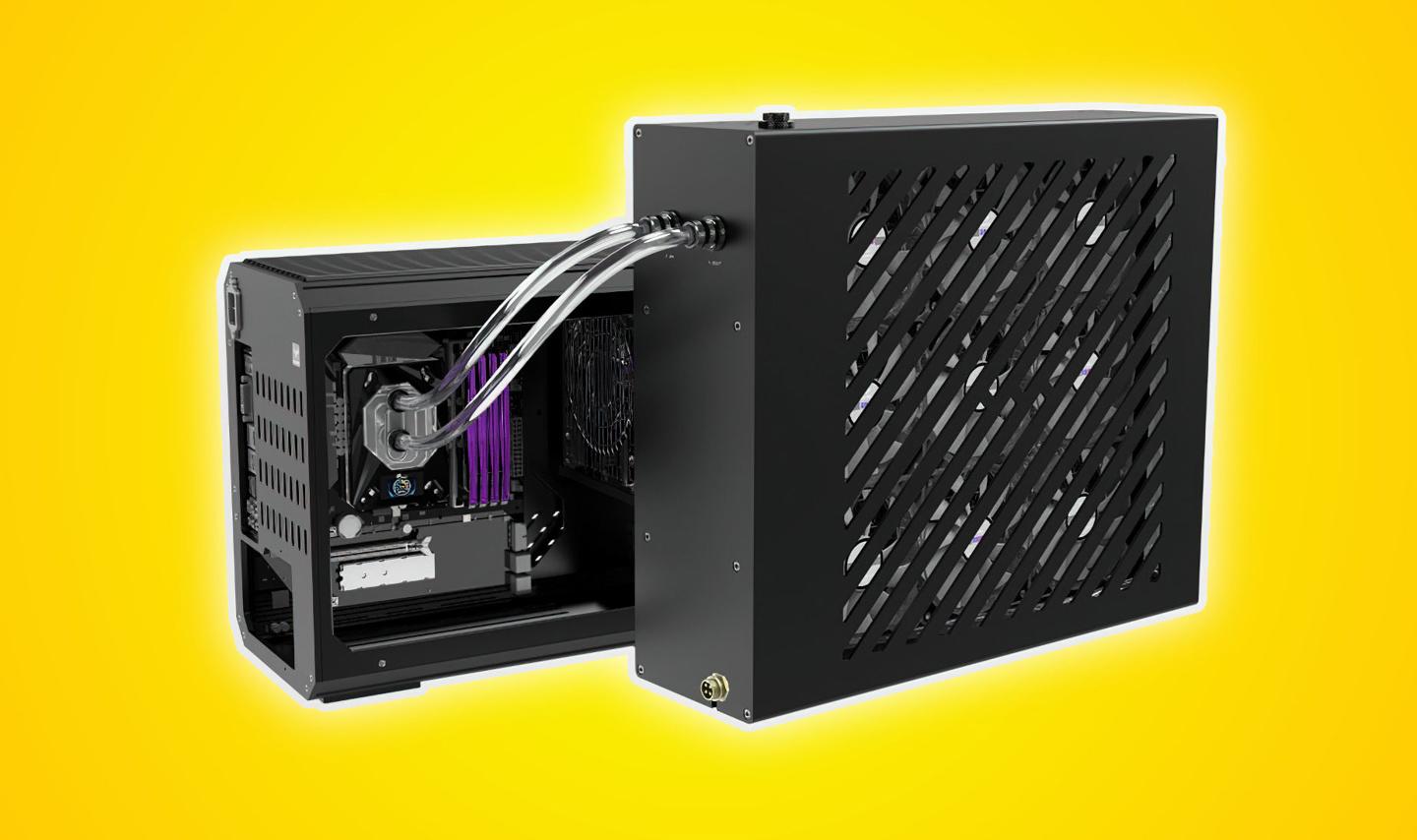 Bykski 推外置散热器 B-1080-CEC-X：体积比 ITX 机箱大