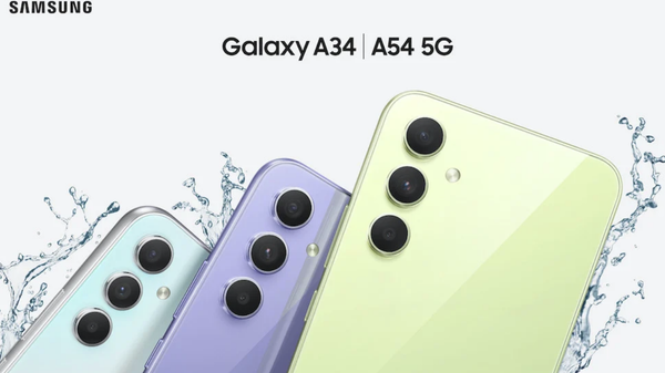三星Galaxy A54/A34 5G手机开售 约人民币2500元起