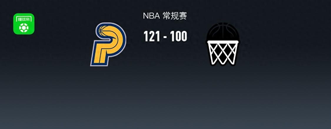 轻松拿下！NBA战报：步行者121-100篮网，西亚卡姆28+11