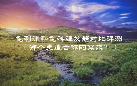 飞利浦和飞科理发器对比评测（哪个更适合你的需求？）