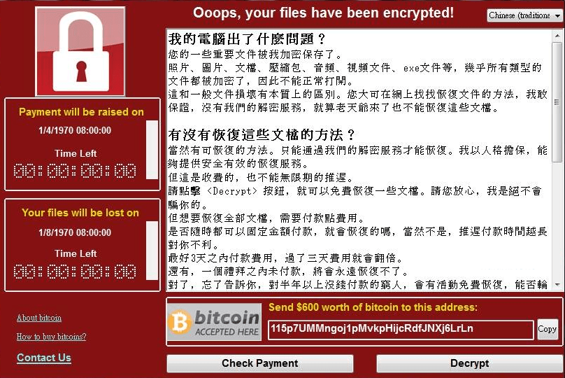 发动全球最大 Wannacry 勒索软件病毒的幕后黑手浮出水面