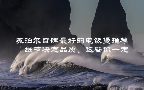 苏泊尔口碑最好的电饭煲推荐（细节决定品质，这些你一定要知道）