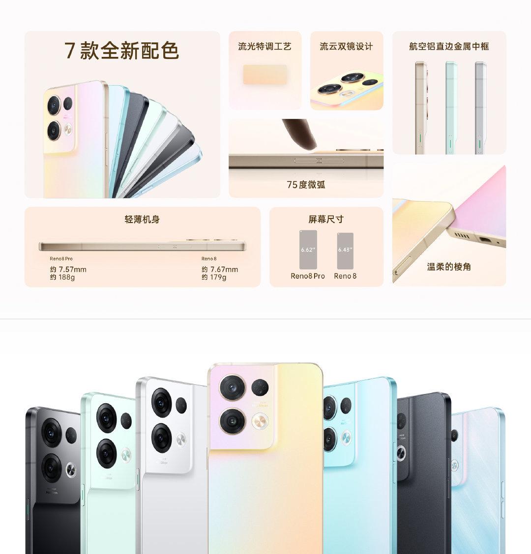 2499~3999 元，OPPO Reno8/Pro/Pro+ 系列正式发布