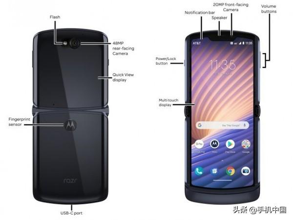 摩托罗拉Razr 2020再曝新料 原来这款折叠屏手机长这样