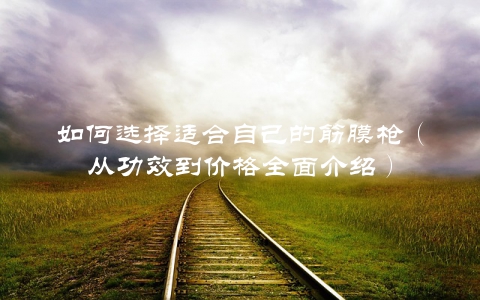 如何选择适合自己的筋膜枪（从功效到价格全面介绍）