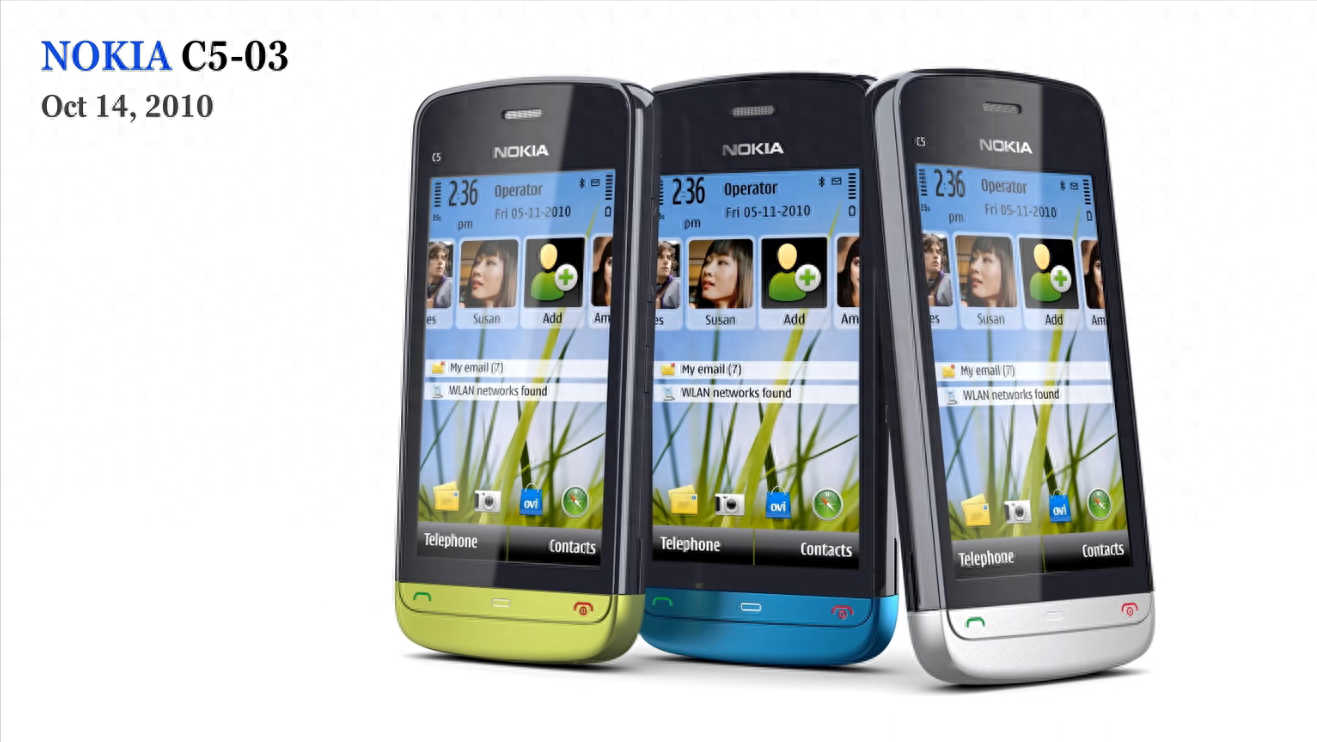 经典手机回顾：诺基亚C系：C5-03；欣赏一下13年前的时尚