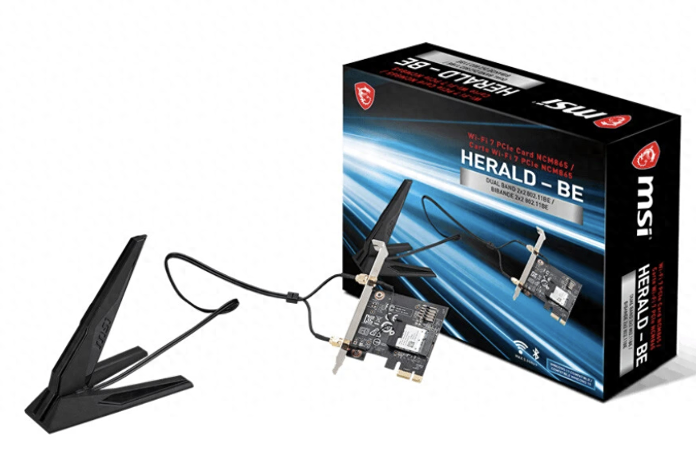 微星海外推出NCM865无线网卡:Wi-Fi 7+蓝牙5.4,49美元