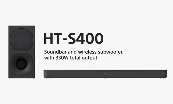 索尼发布 HT-S400 回音壁音响：330W 功率，270 欧元