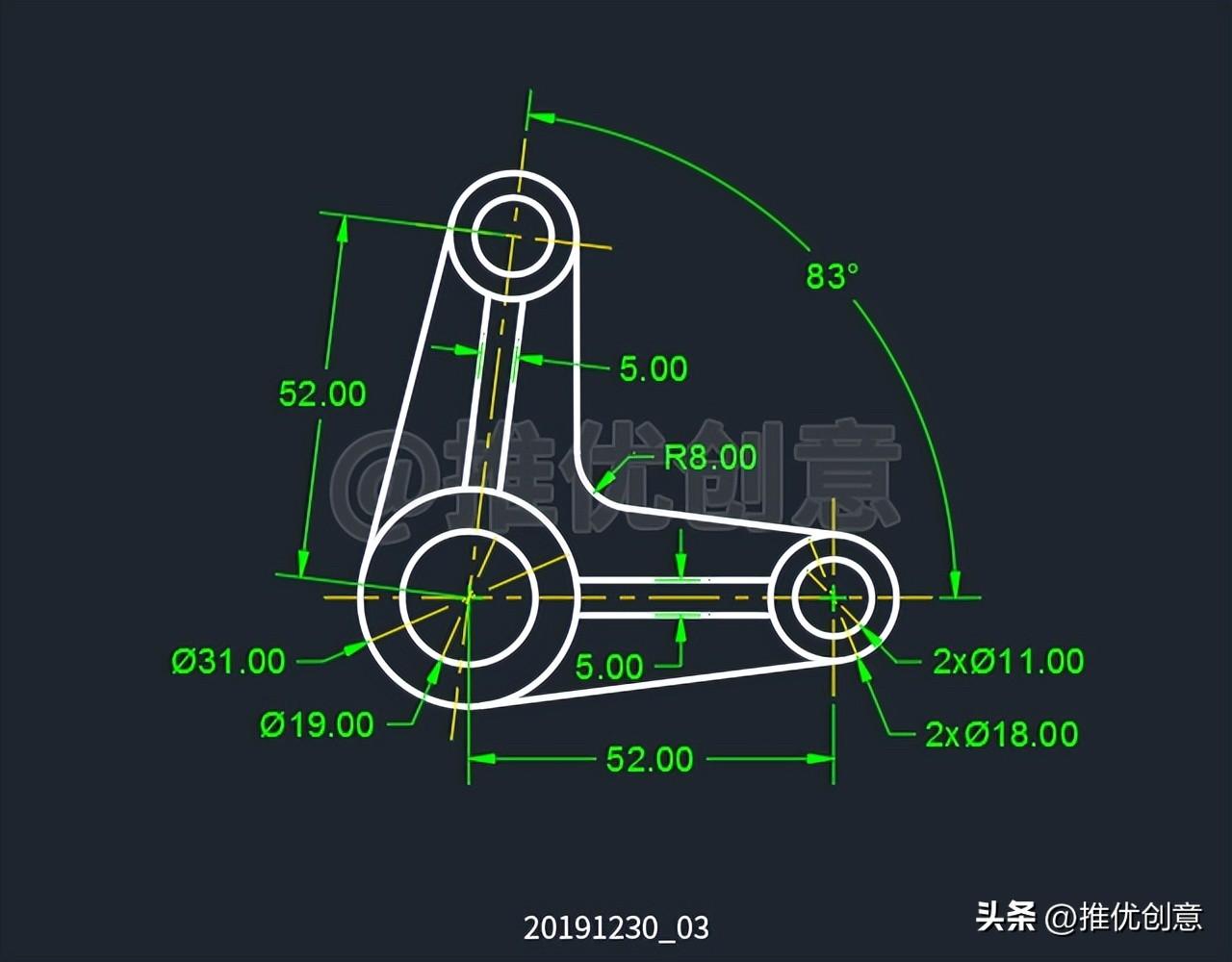 AutoCAD保姆式详细绘图教程 CAD制图 AutoCAD实战教程 工程制图