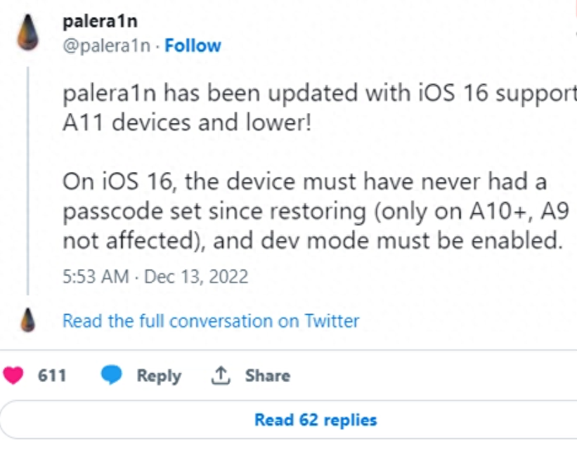 iPhone集体破防!苹果越狱工具支持iOS16:又能折腾了