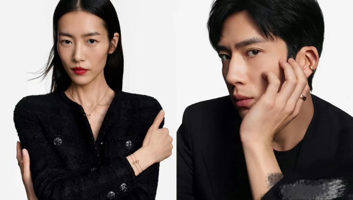 刘雯井柏然一起登香奈儿官网超甜!合体拍七夕大片,穿黑色配一脸