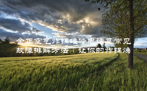 金正空气炸锅维修电话及常见故障排解方法（让你的炸锅焕然一新）