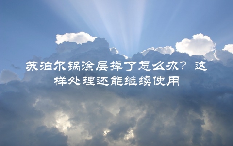 苏泊尔锅涂层掉了怎么办？这样处理还能继续使用