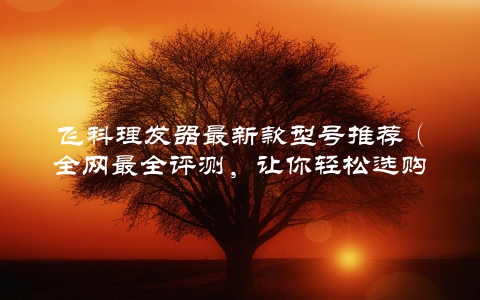 飞科理发器最新款型号推荐（全网最全评测，让你轻松选购）