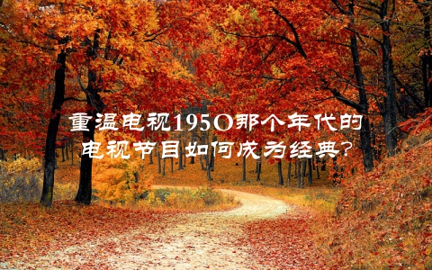 重温电视195O那个年代的电视节目如何成为经典？